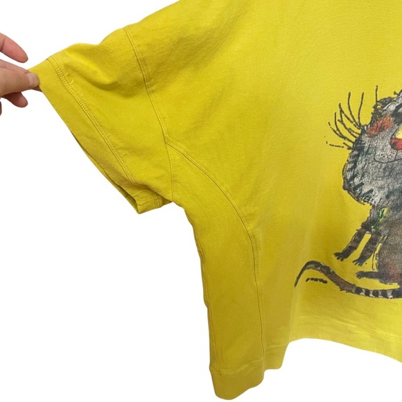 Buykud Women's Animal Print Loose Casual Short Sleeve Tee with Cat Print - Picture 3 of 11